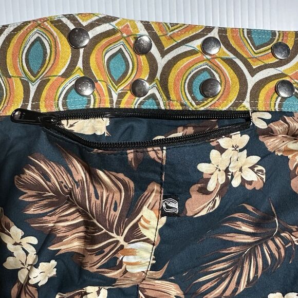 ZAND AMSTERDAM Reversible Wrap Skirt One Size OS S M L Knee Length Zip Pocket - Picture 5 of 10